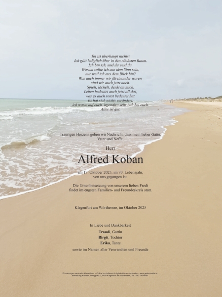 Parte von Alfred Koban