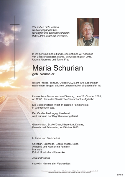 Parte von Maria Schurian