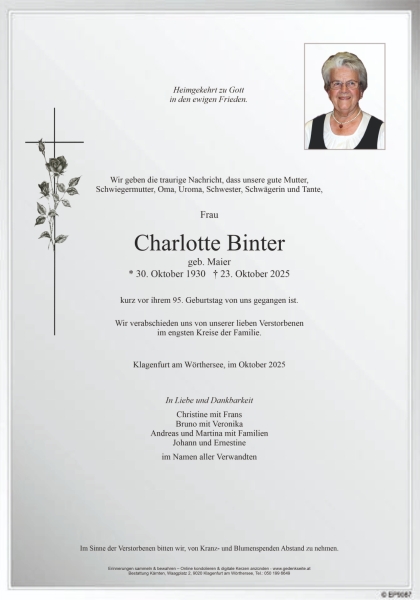 Parte von Charlotte Binter