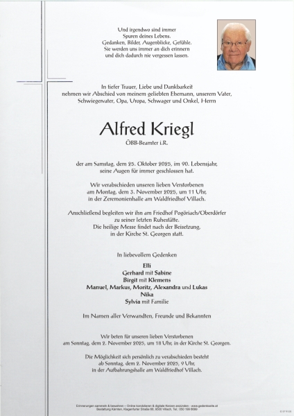 Parte von Alfred Kriegl