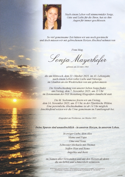 Parte von Sonja Mayerhofer