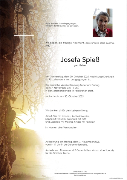 Parte von Josefa Spieß