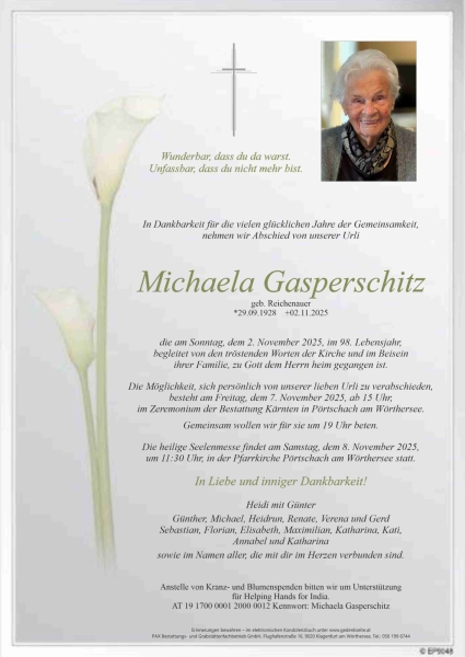 Parte von Michaela Gasperschitz