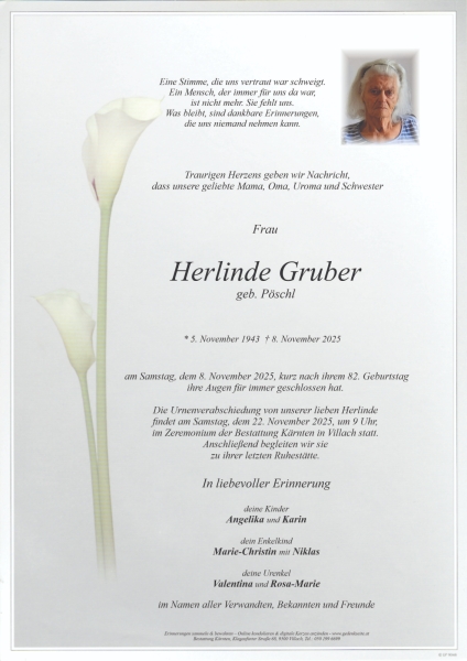 Parte von Gruber Herlinde