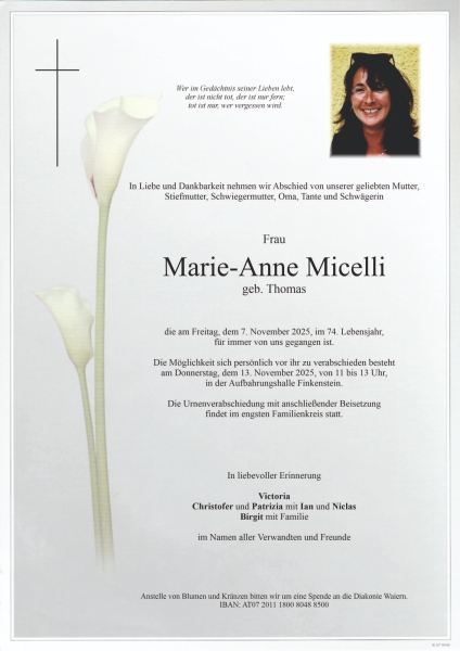 Parte von Marie-Anne Micelli