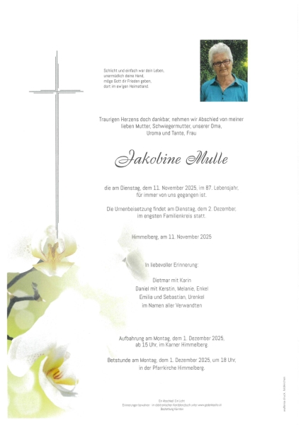 Parte von Jakobine Mulle