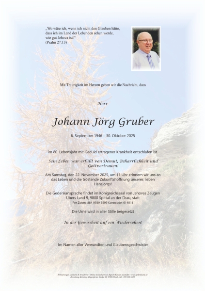 Parte von Johann Jörg Gruber