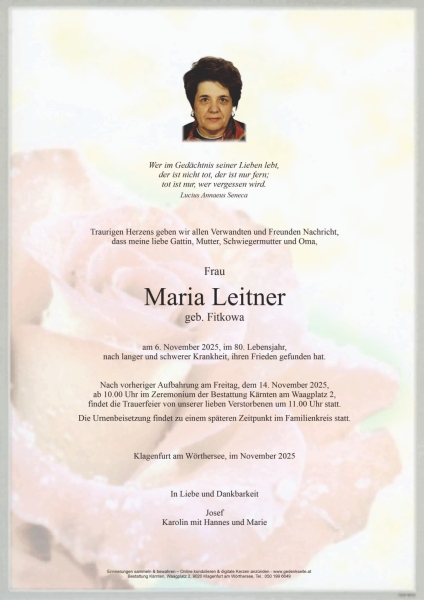 Parte von Maria Leitner