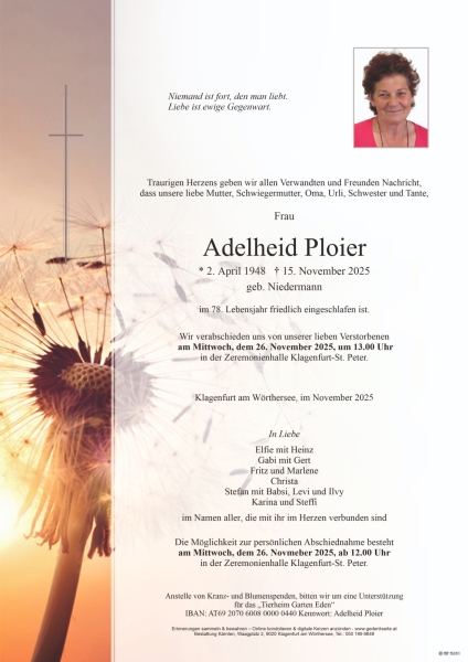 Parte von Adelheid Ploier