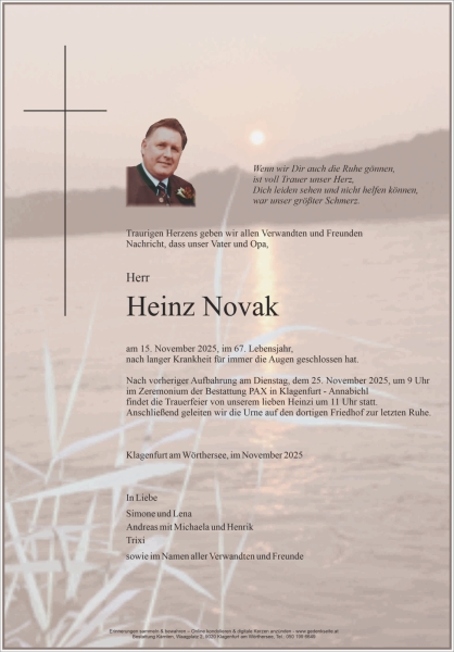 Parte von Heinz Novak