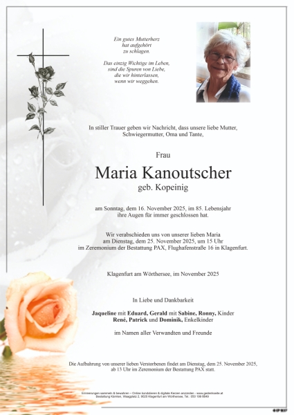 Parte von Maria  Kanoutscher