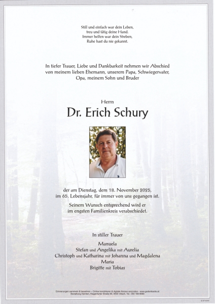 Parte von Erich Schury
