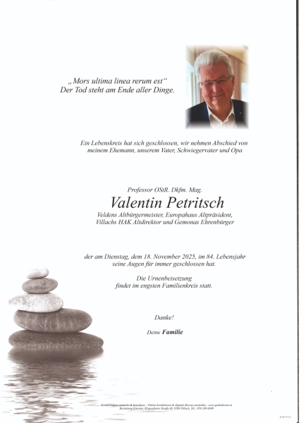 Parte von Valentin  Petritsch