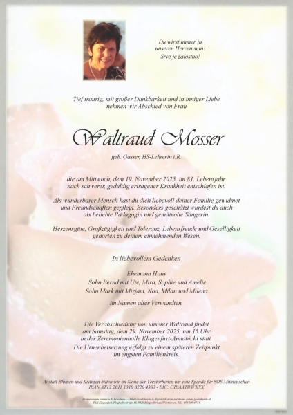 Parte von Waltraud Mosser