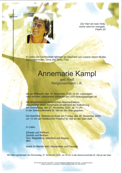 Parte von Annemarie Kampl