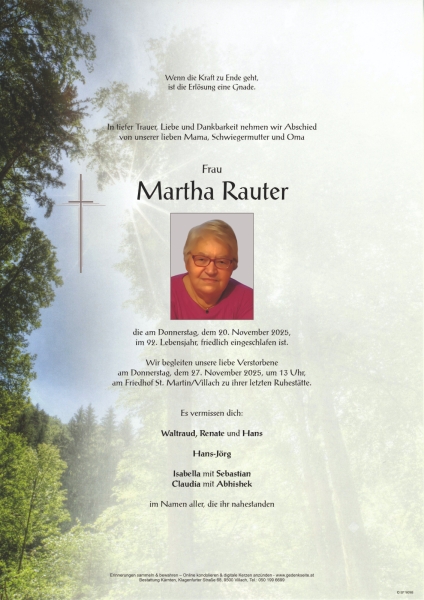 Parte von Martha Rauter
