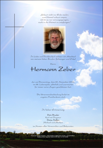 Parte von Hermann Zeber