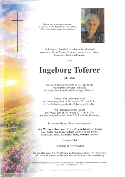 Parte von Ingeborg Toferer