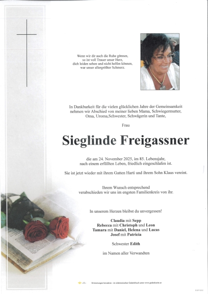 Parte von Sieglinde Freigassner