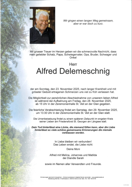 Parte von Alfred Delemeschnig