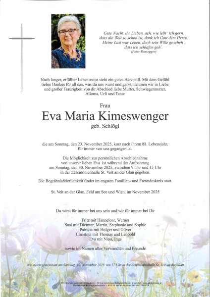 Parte von Eva Maria Kimeswenger