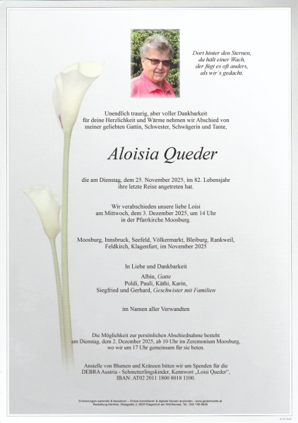 Parte von Aloisia Queder