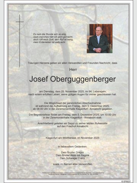 Parte von Josef Oberguggenberger