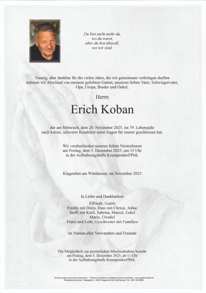 Parte von Erich Koban