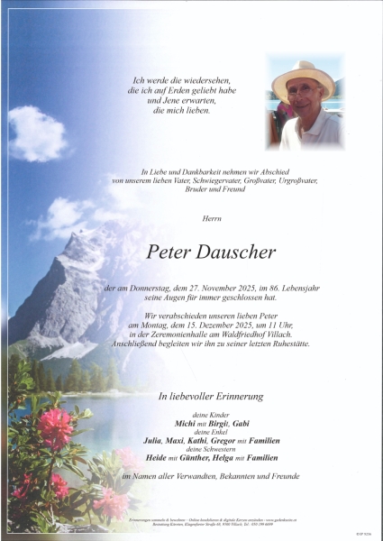 Parte von Peter Dauscher