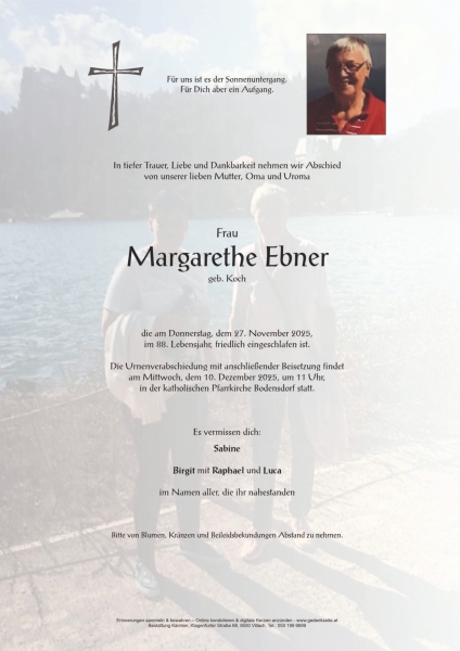 Parte von Margarethe Ebner