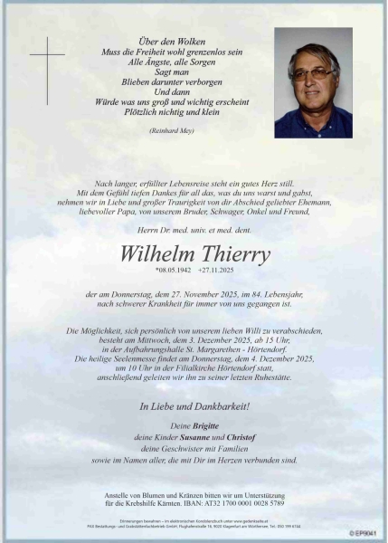 Parte von Wilhelm Thierry