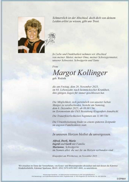 Parte von Margot Kollinger
