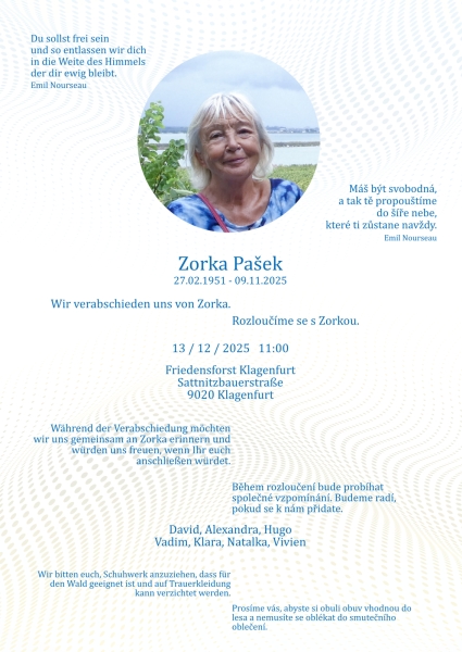 Parte von Zorka Pašek