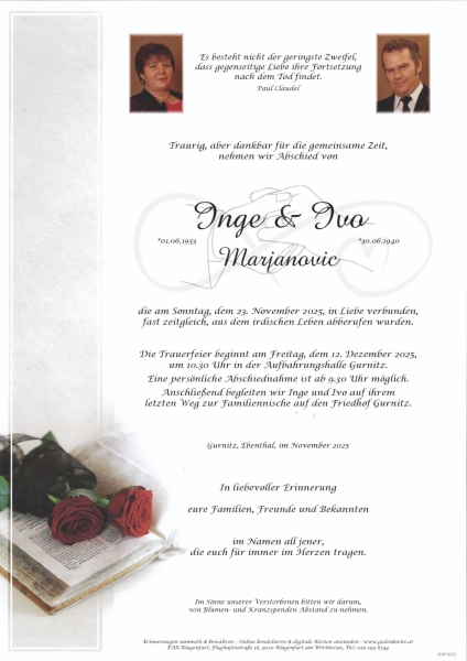 Parte von Inge Marjanovic