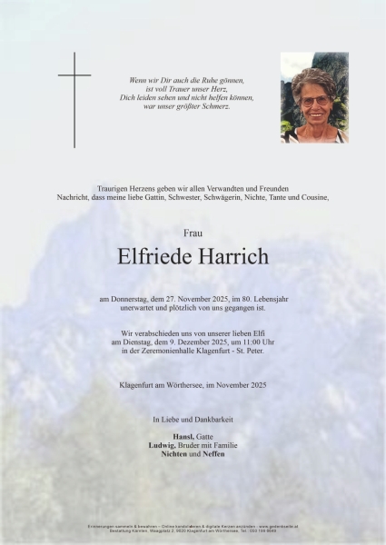 Parte von Elfriede  Harrich