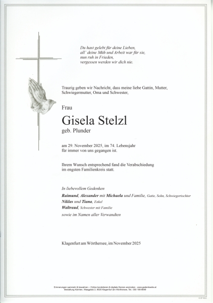 Parte von Gisela Stelzl