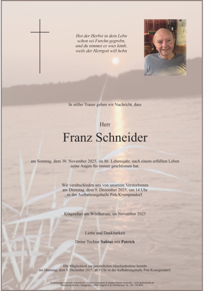 Parte von Franz  Schneider