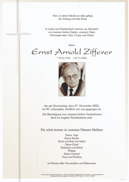 Parte von Ernst Arnold Zifferer