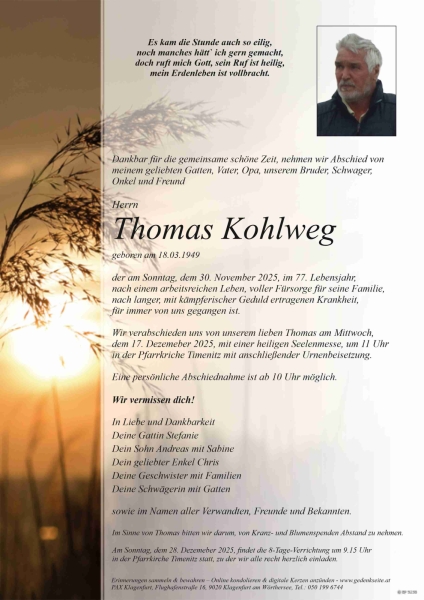 Parte von Thomas Kohlweg