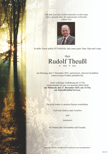 Parte von Rudolf Theußl