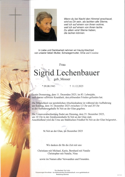 Parte von Sigrid Lechenbauer