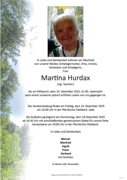 Parte von Martina Hurdax