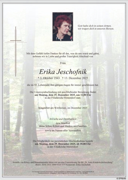 Parte von Erika Jeschofnik