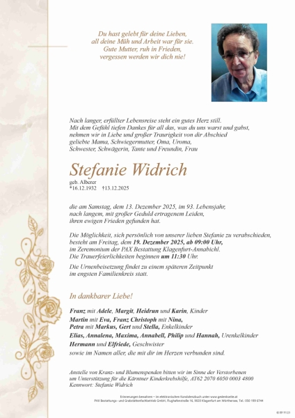 Parte von Stefanie Widrich