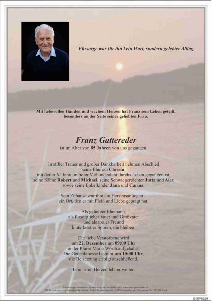 Parte von Franz Gattereder