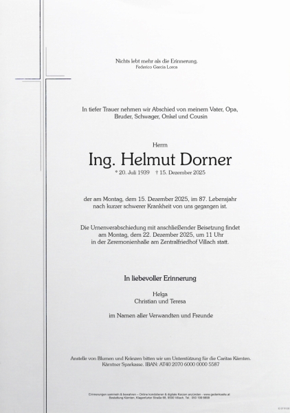 Parte von Ing. Helmut  Dorner