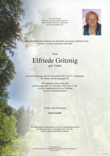 Parte von Elfriede Gritznig