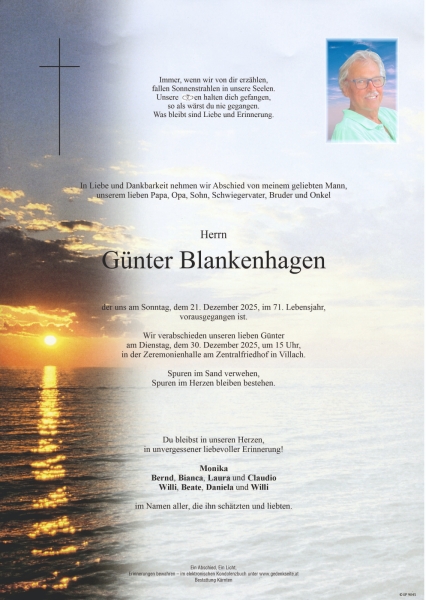 Parte von Günter Blankenhagen