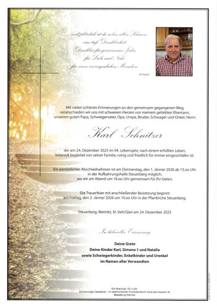 Parte von Karl Schnitzer