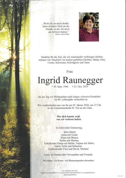 Parte von Ingrid Raunegger